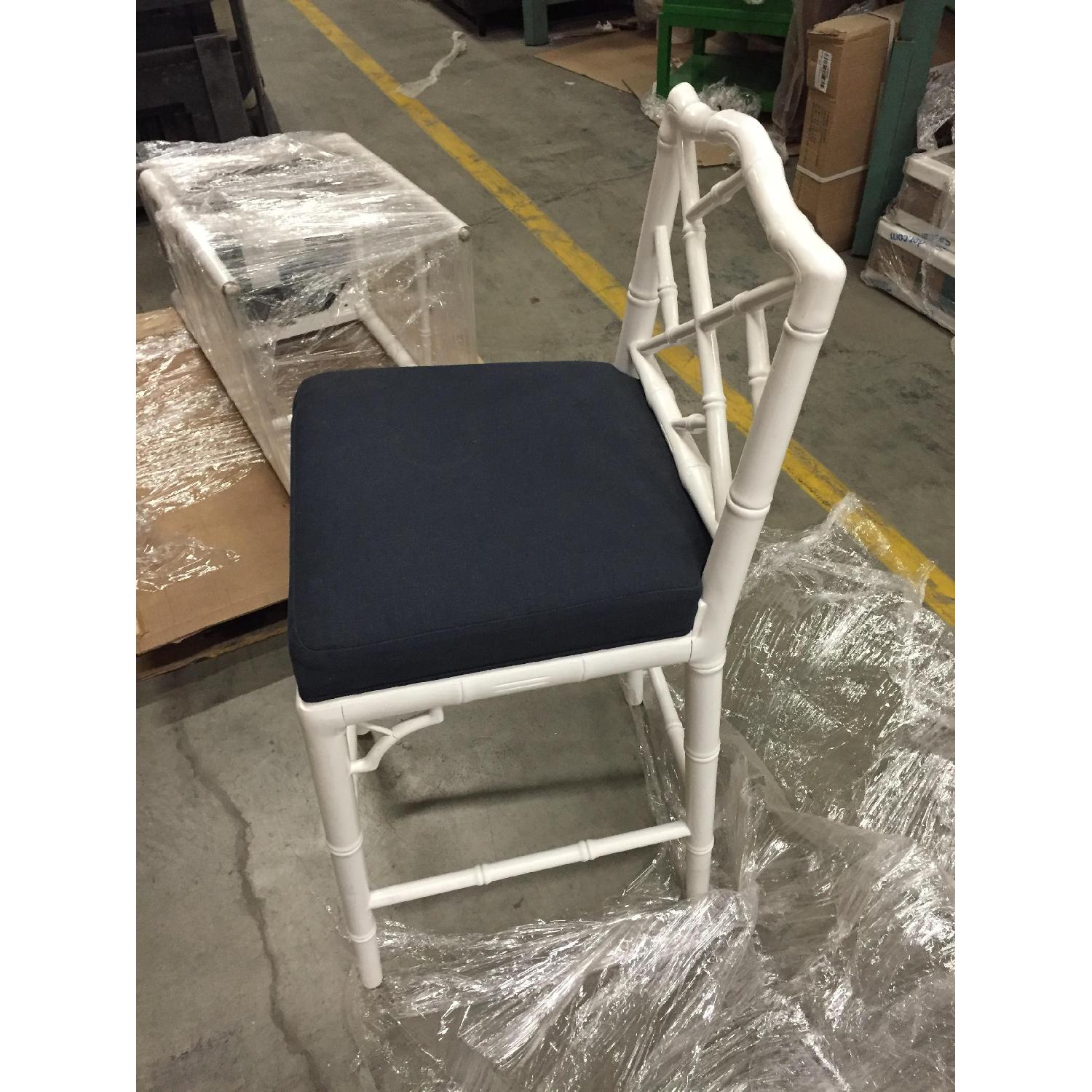 Jonathan Adler Chippendale Bar Stools - Pair - image-7