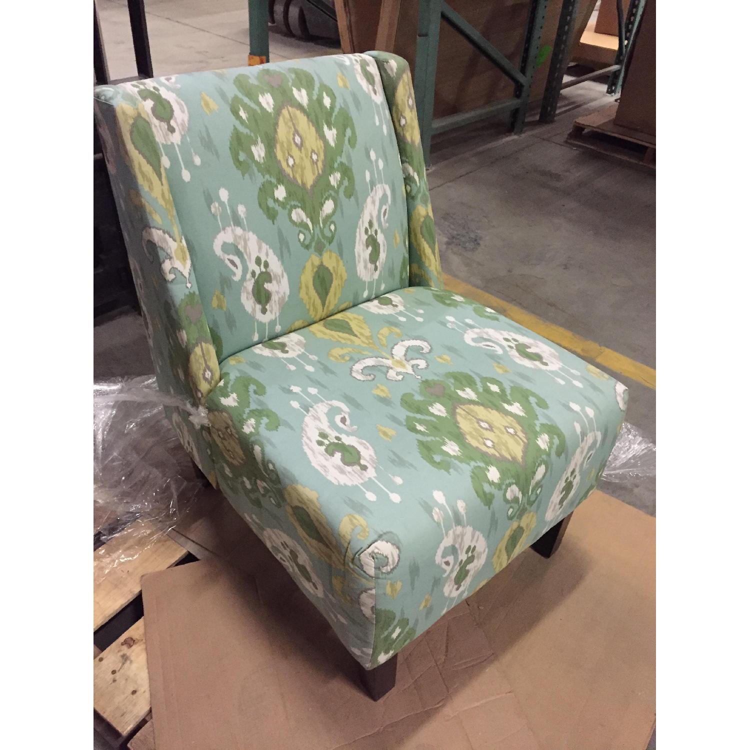 Verdant Ikat Slipper Chair - image-2