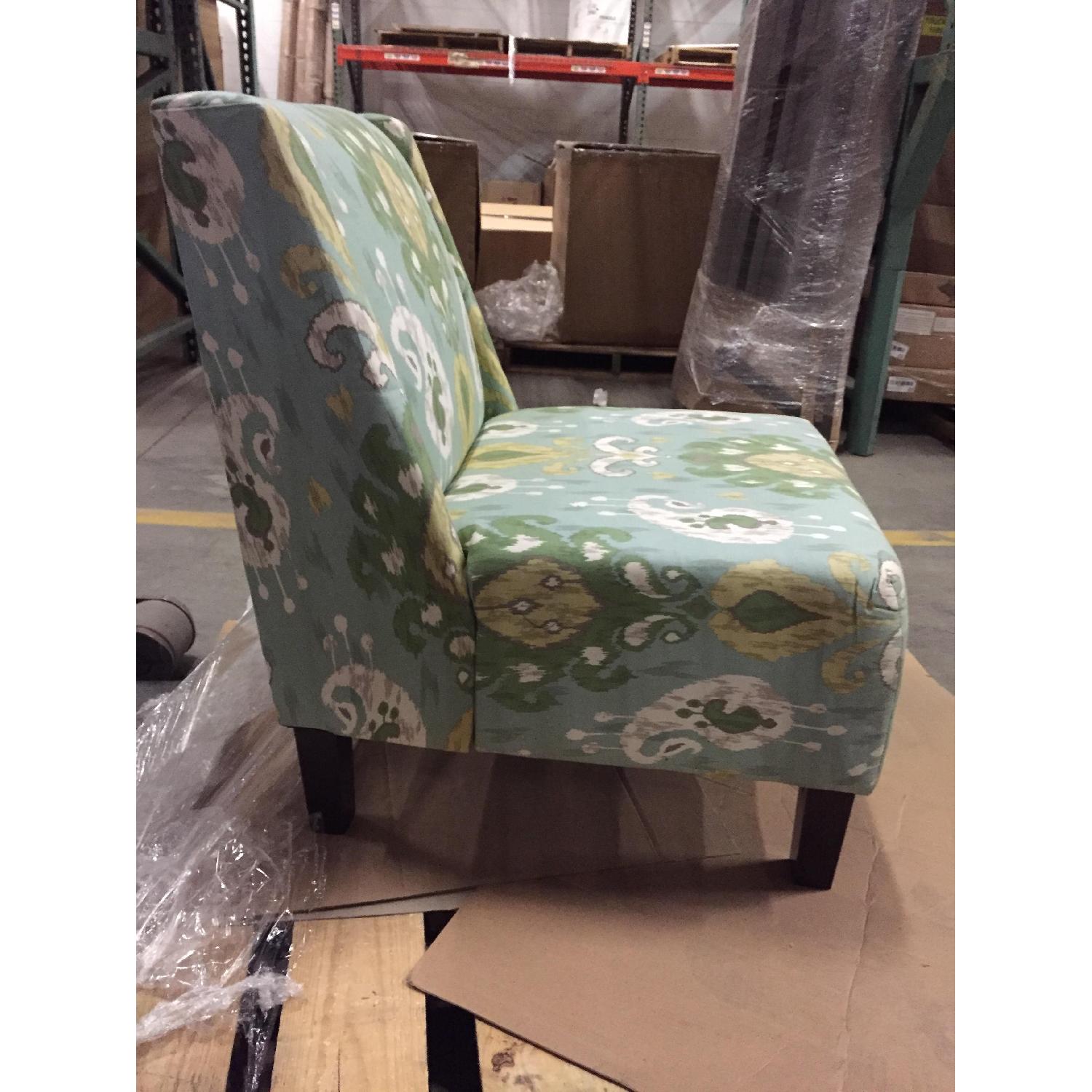 Verdant Ikat Slipper Chair - image-3