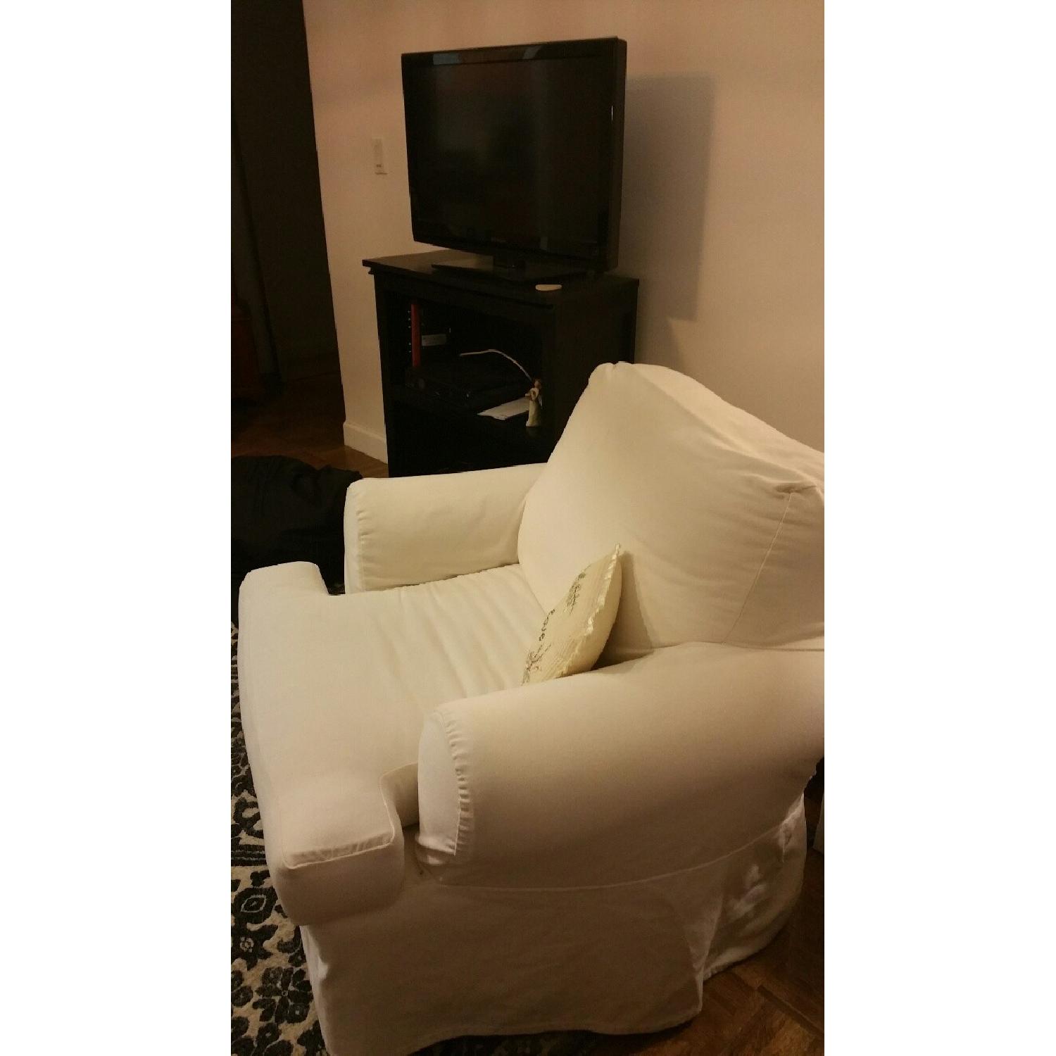 Clayton Marcus Yellow Floral Upholstered Armchair - image-1