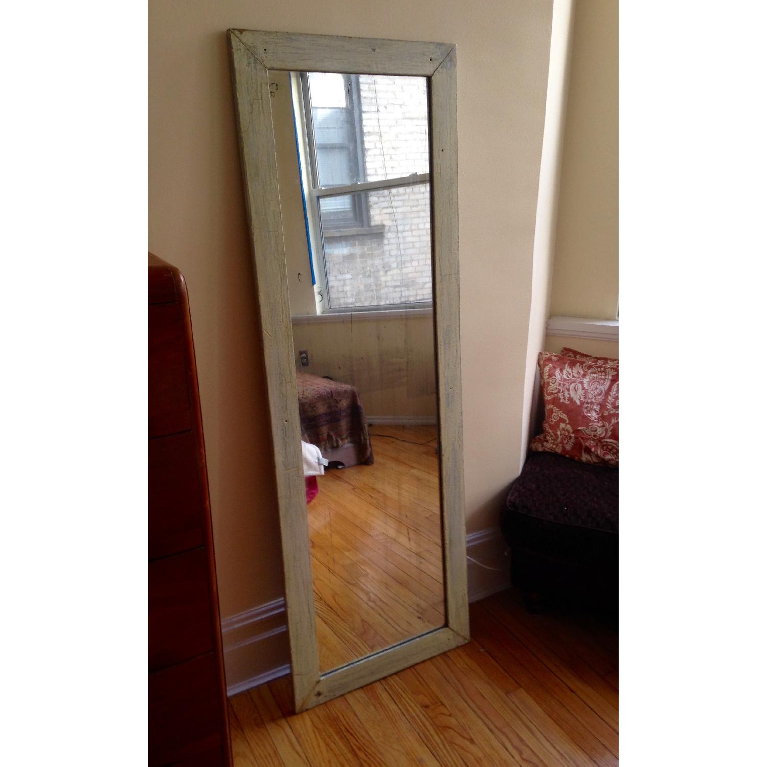 Antique Farmhouse Distressed Floor Mirror - image-10