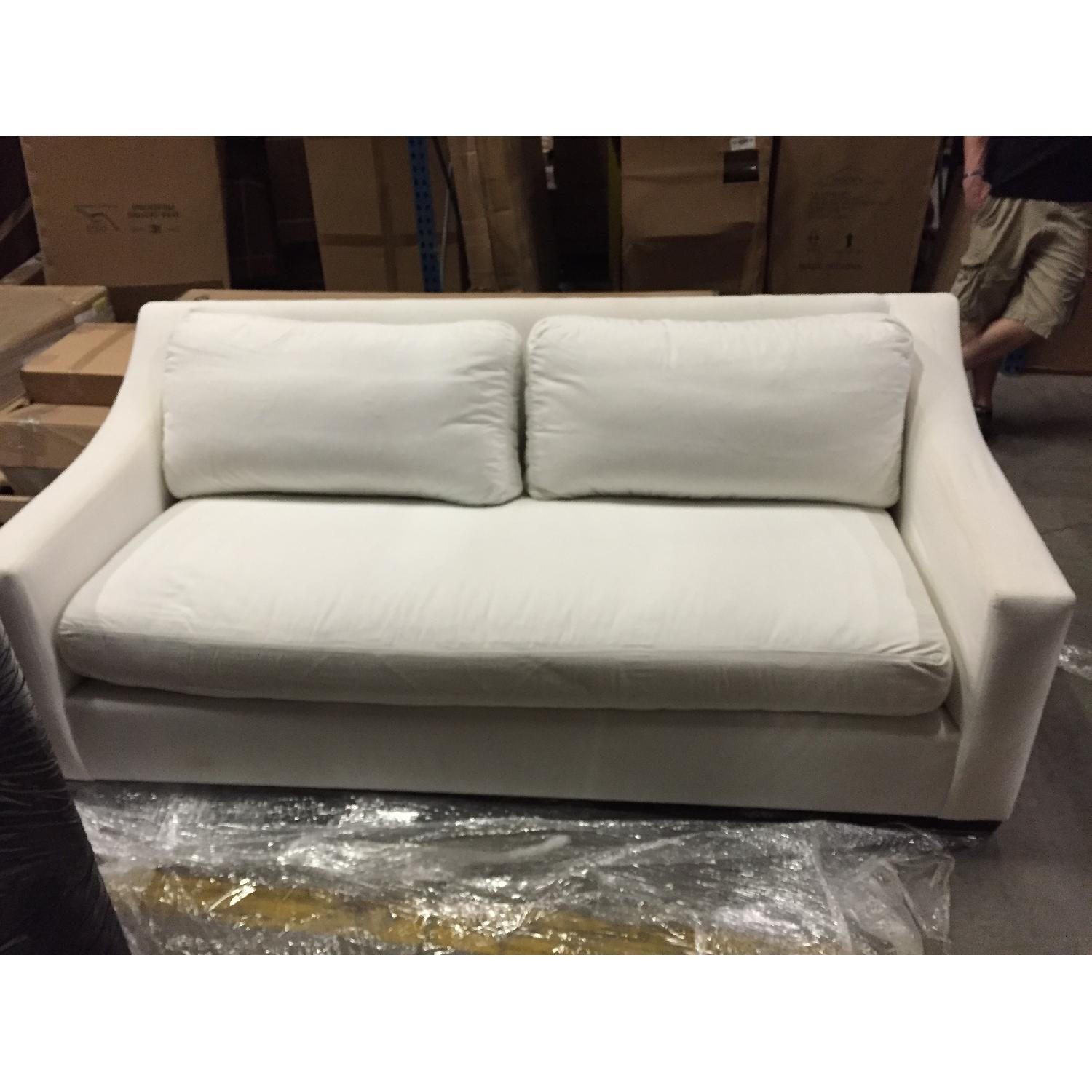 Pottery Barn White Sofa - image-1