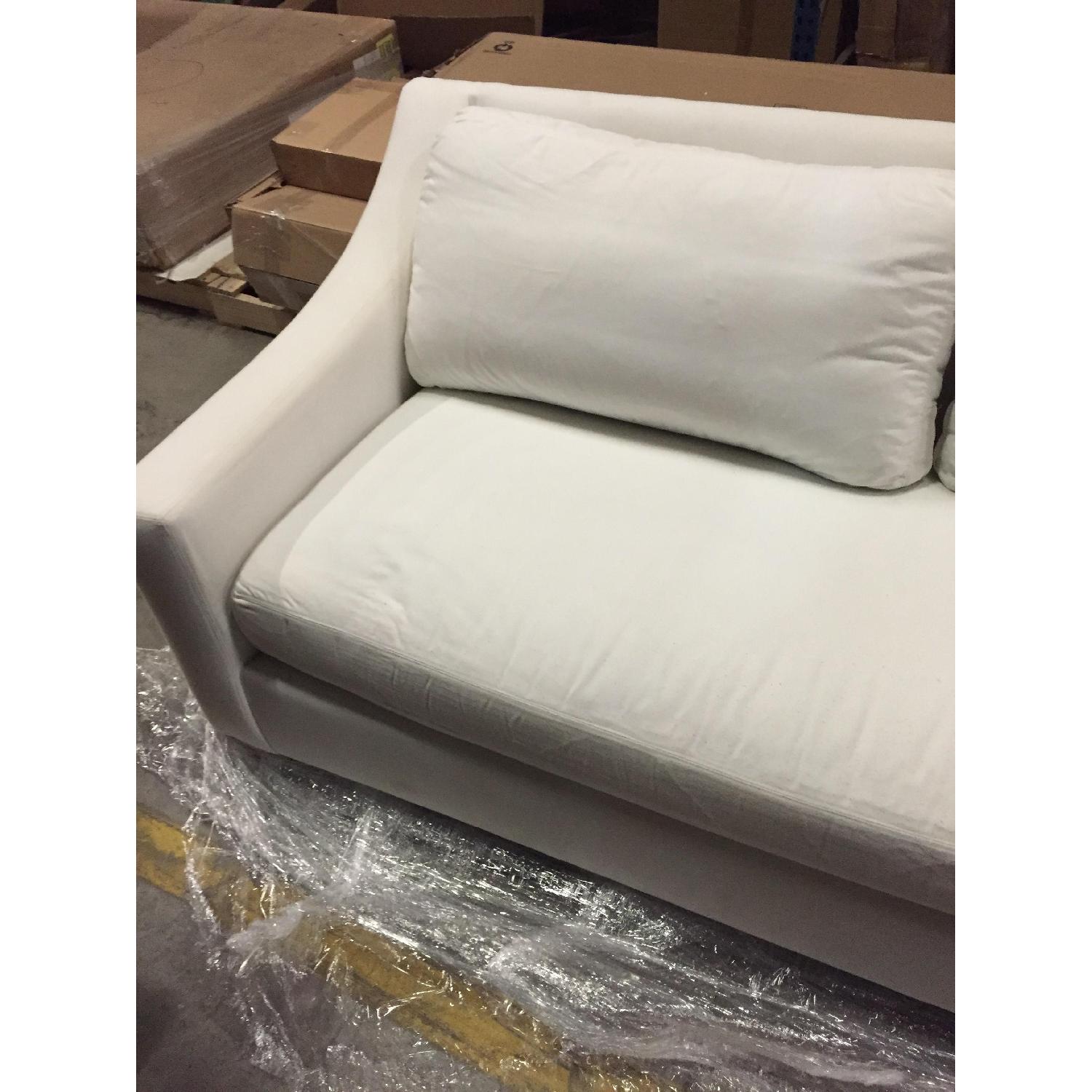 Pottery Barn White Sofa - image-2