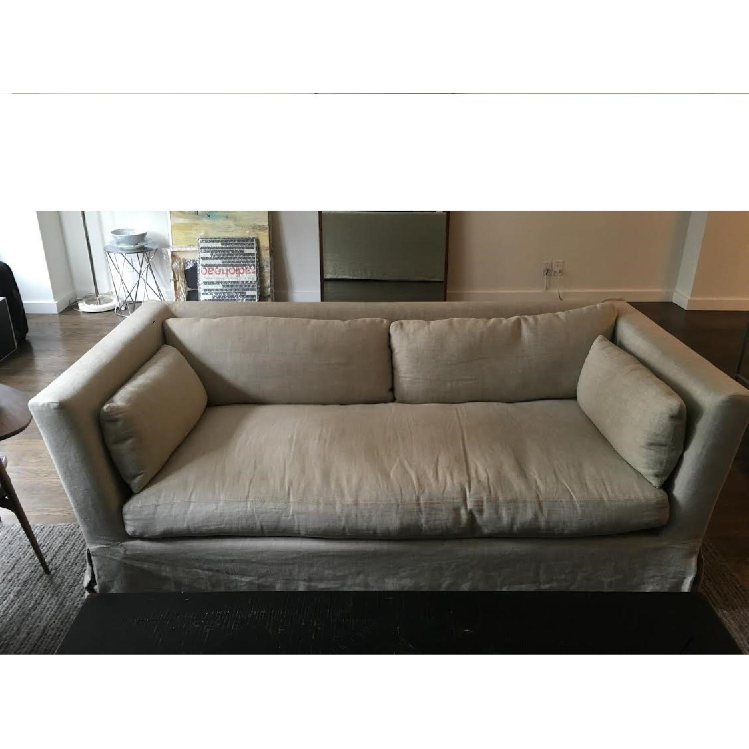 Restoration Hardware Belgian Shelter Arm Couch - image-1
