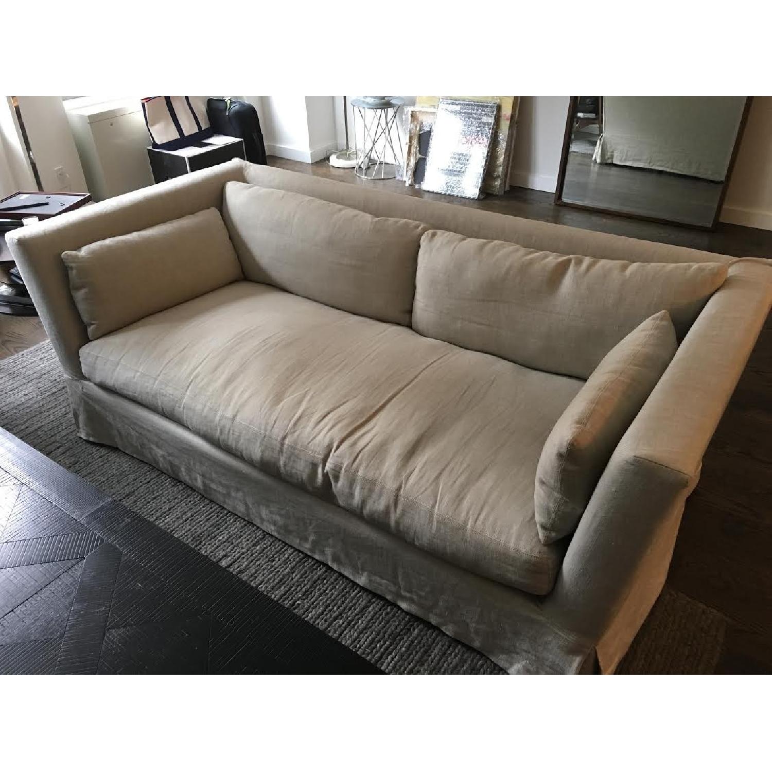 Restoration Hardware Belgian Shelter Arm Couch - image-3
