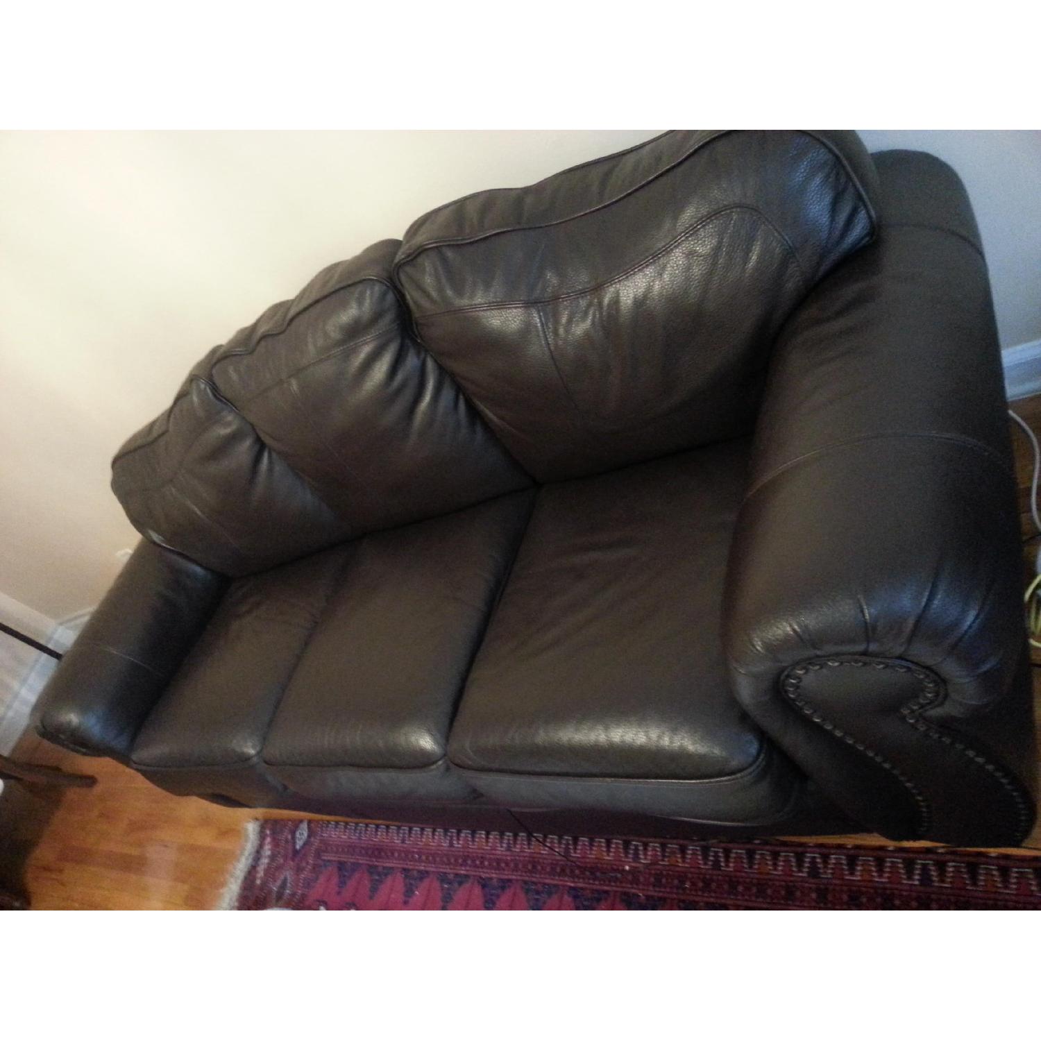 Palliser Troon Leather Sleeper Sofa - image-1