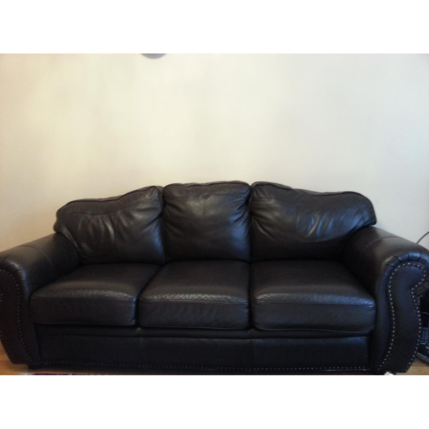 Palliser Troon Leather Sleeper Sofa - image-3