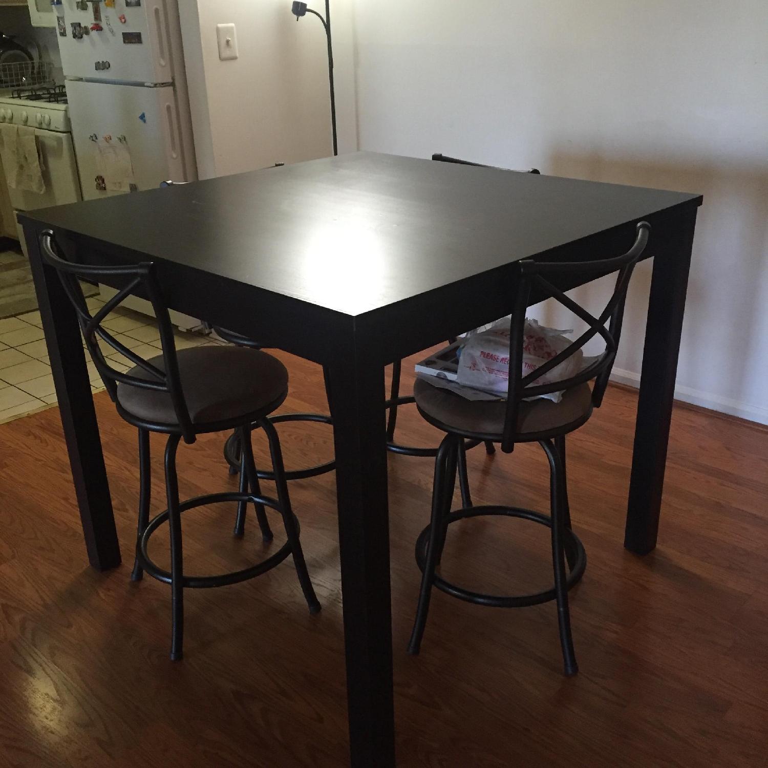 Ikea Bar Height Dining Table w/ 4 Chairs - image-2