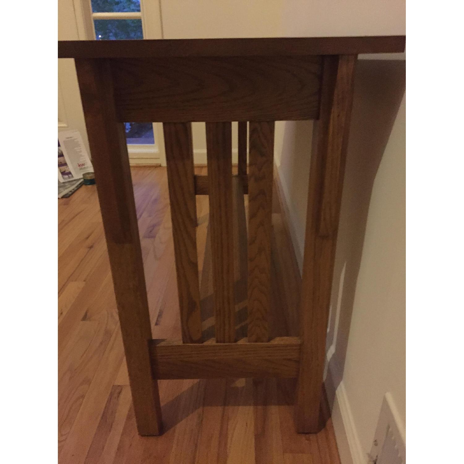 Oak Mission Style Sofa Table - image-2