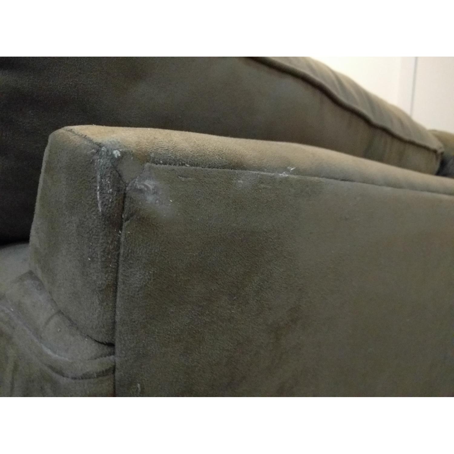 Bloomingdale's Bauhaus Beige Microfiber Sofa - image-7