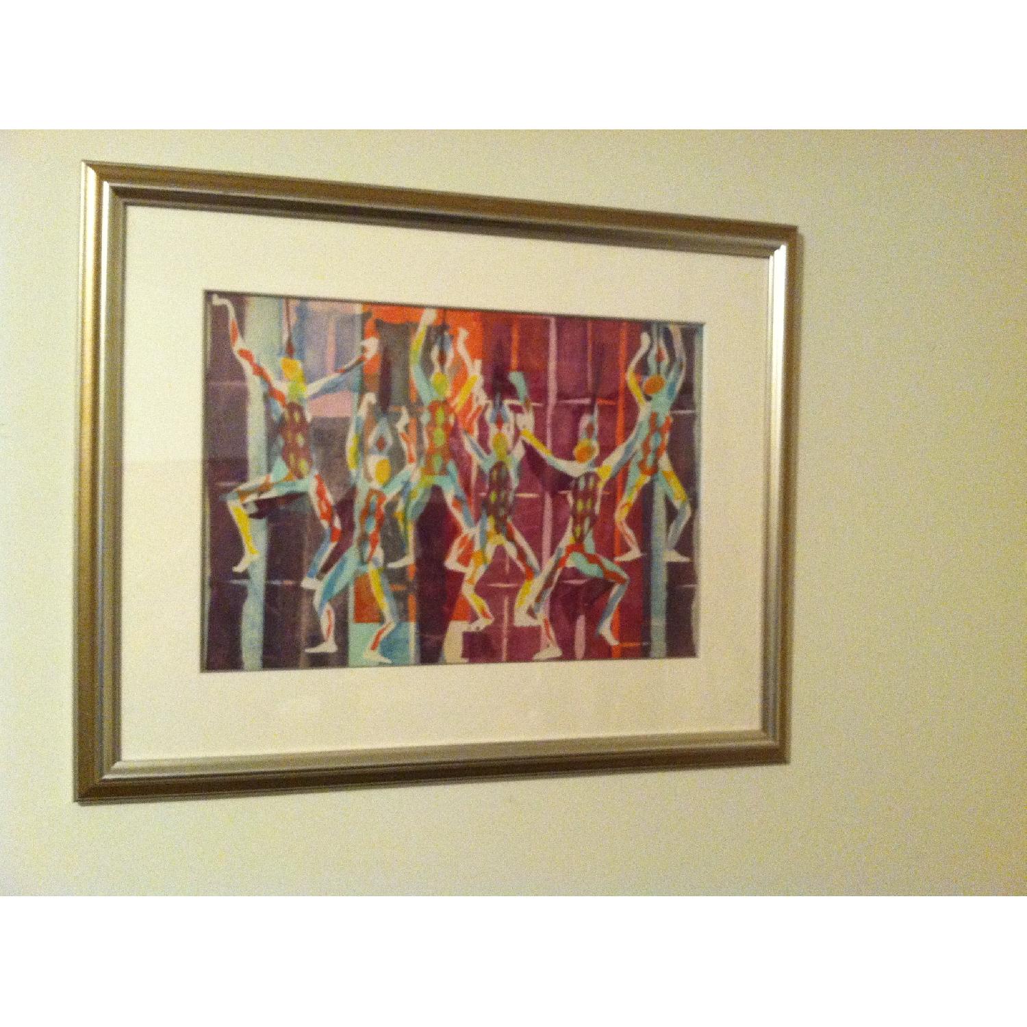 Vintage Mid-century Modern Gaylord Flory Collage - image-1