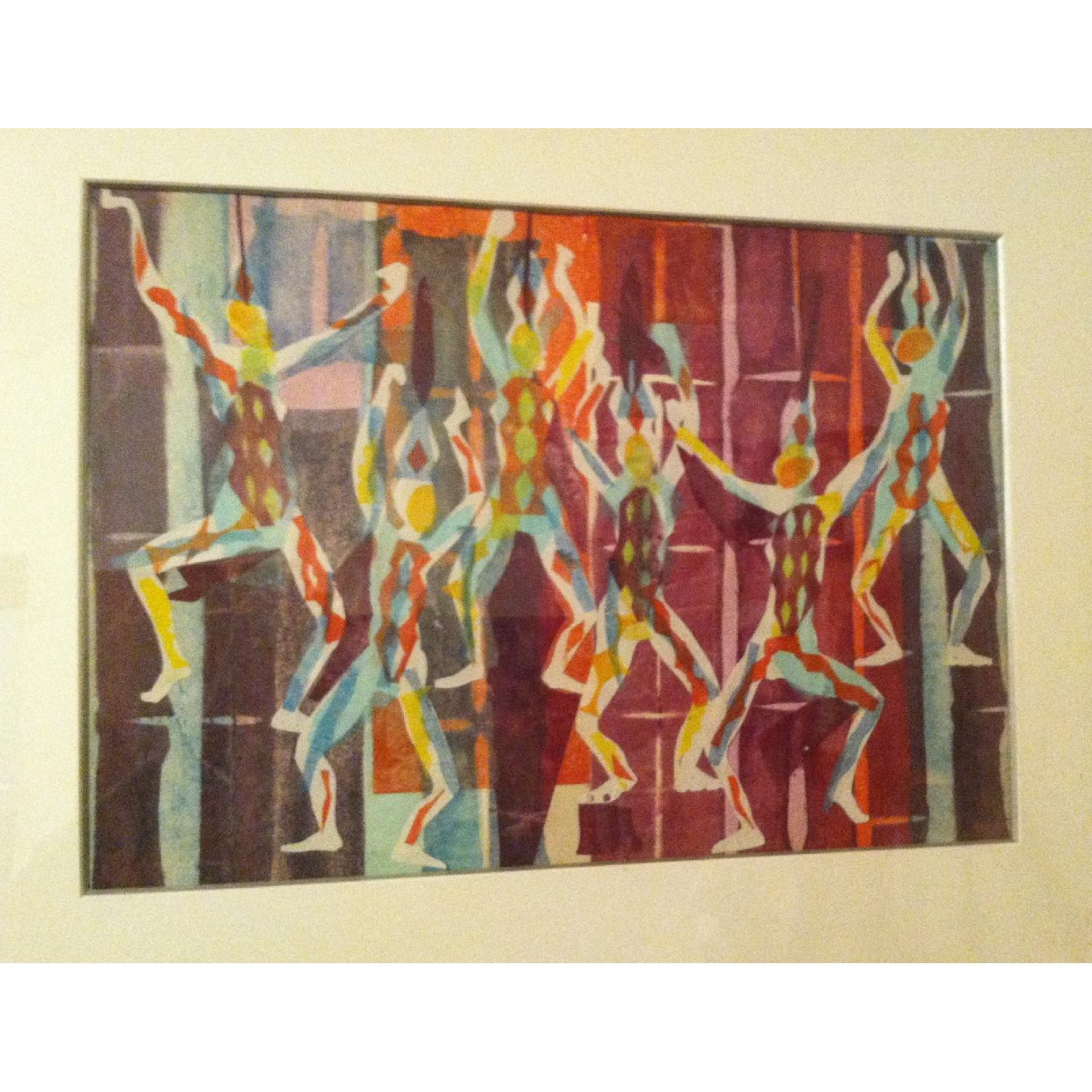 Vintage Mid-century Modern Gaylord Flory Collage - image-2