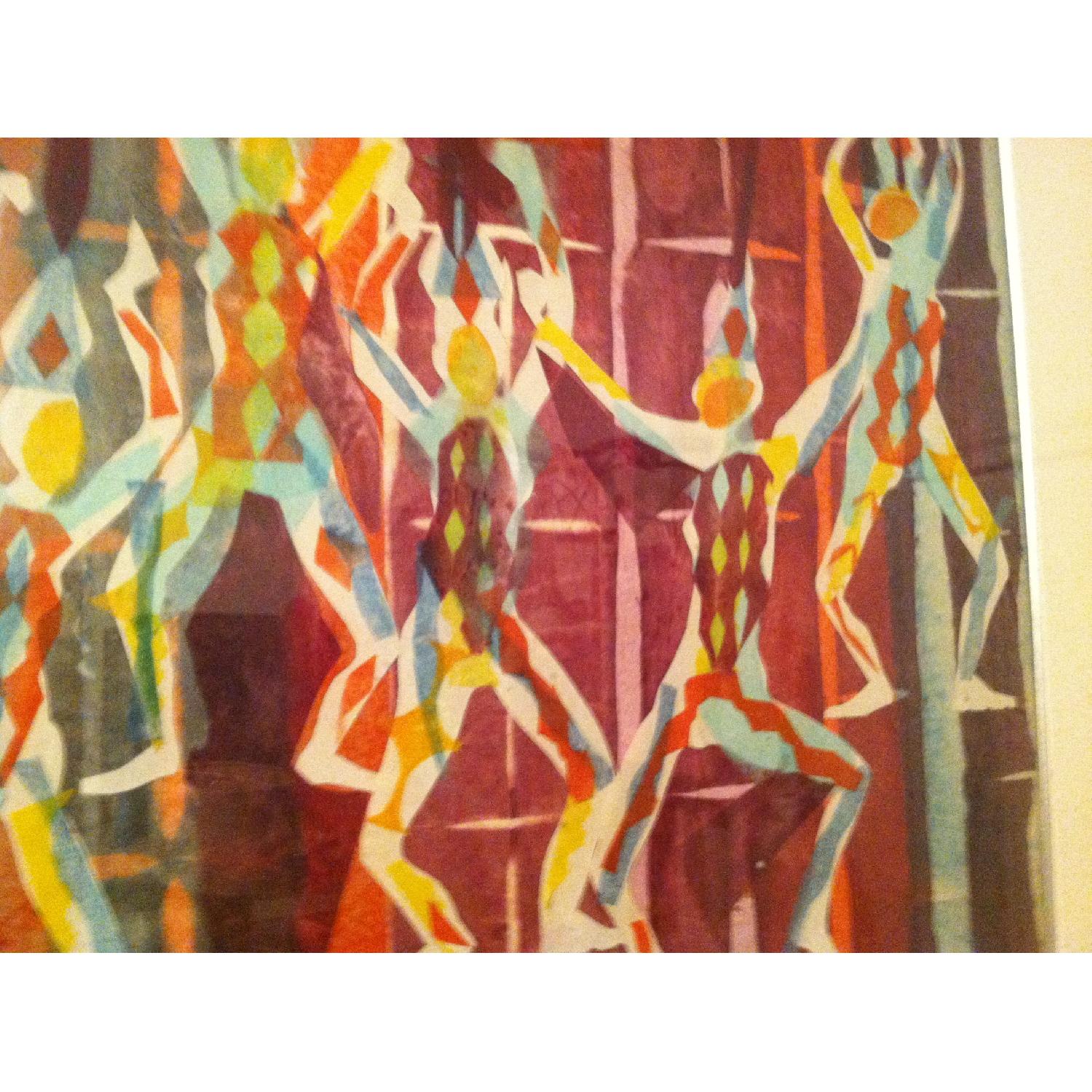 Vintage Mid-century Modern Gaylord Flory Collage - image-3