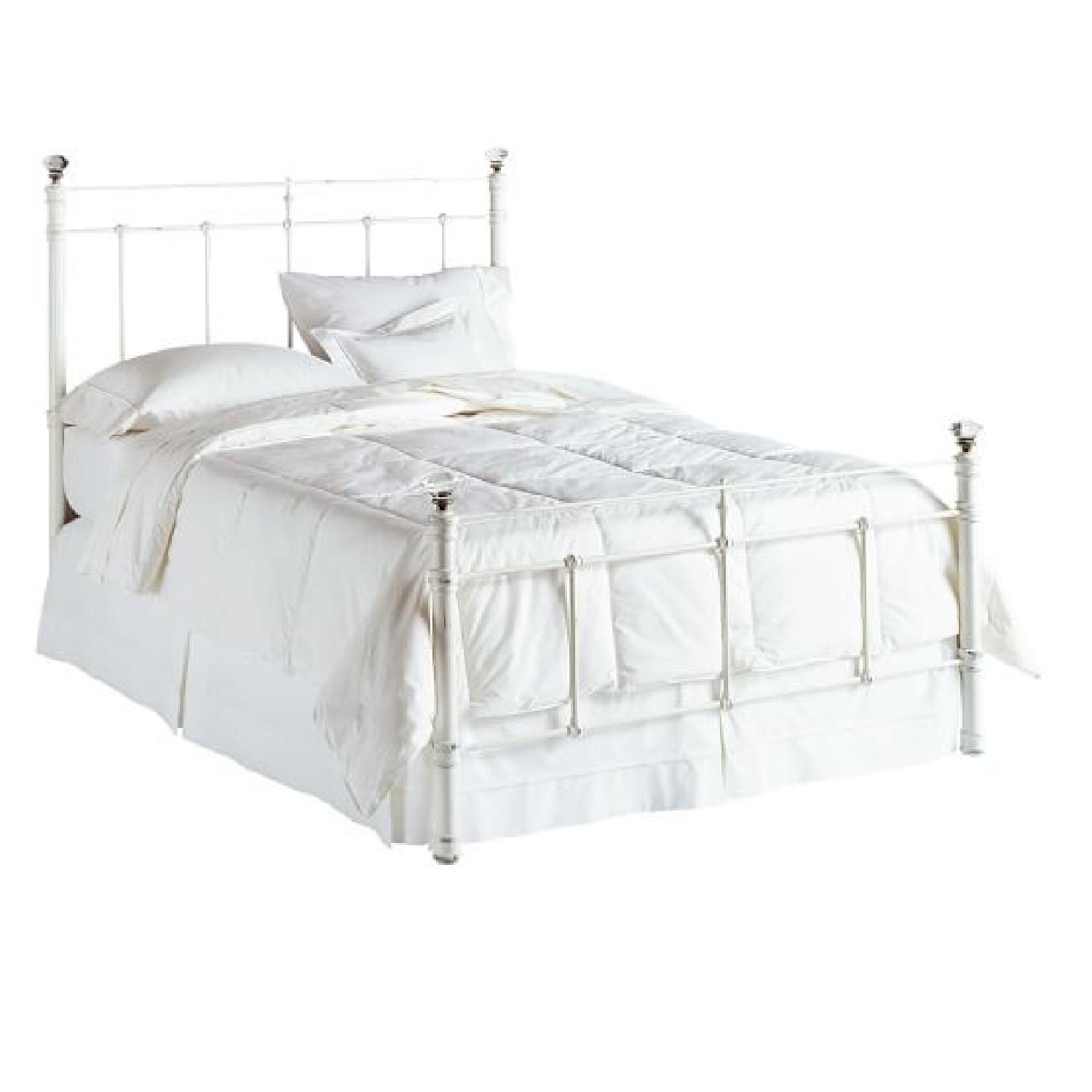 Pottery Barn Claudia Queen Bed in White - image-1