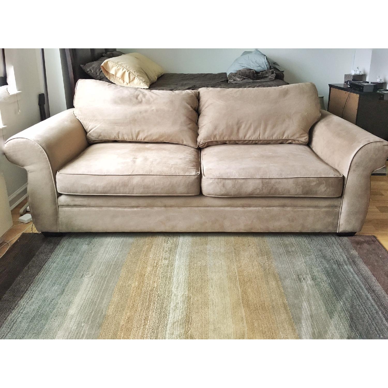 Pottery Barn Pearce Grand Sofa in Light Wheat - image-1