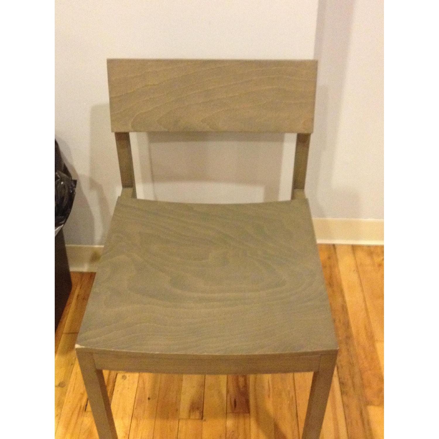 CB2 Slide Grey Wood Chair - 6 Available - image-1