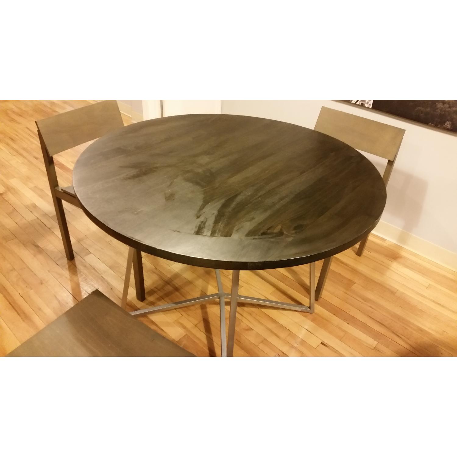 CB2 Slide Grey Wood Chair - 6 Available - image-2