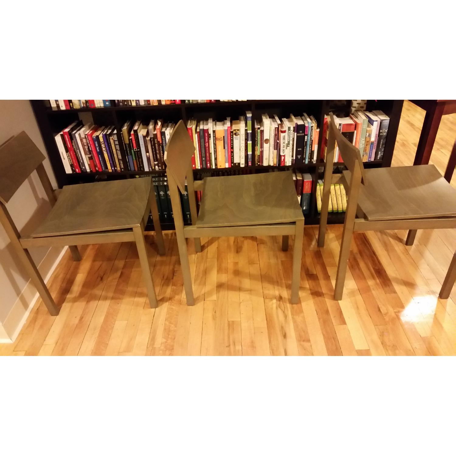 CB2 Slide Grey Wood Chair - 6 Available - image-5