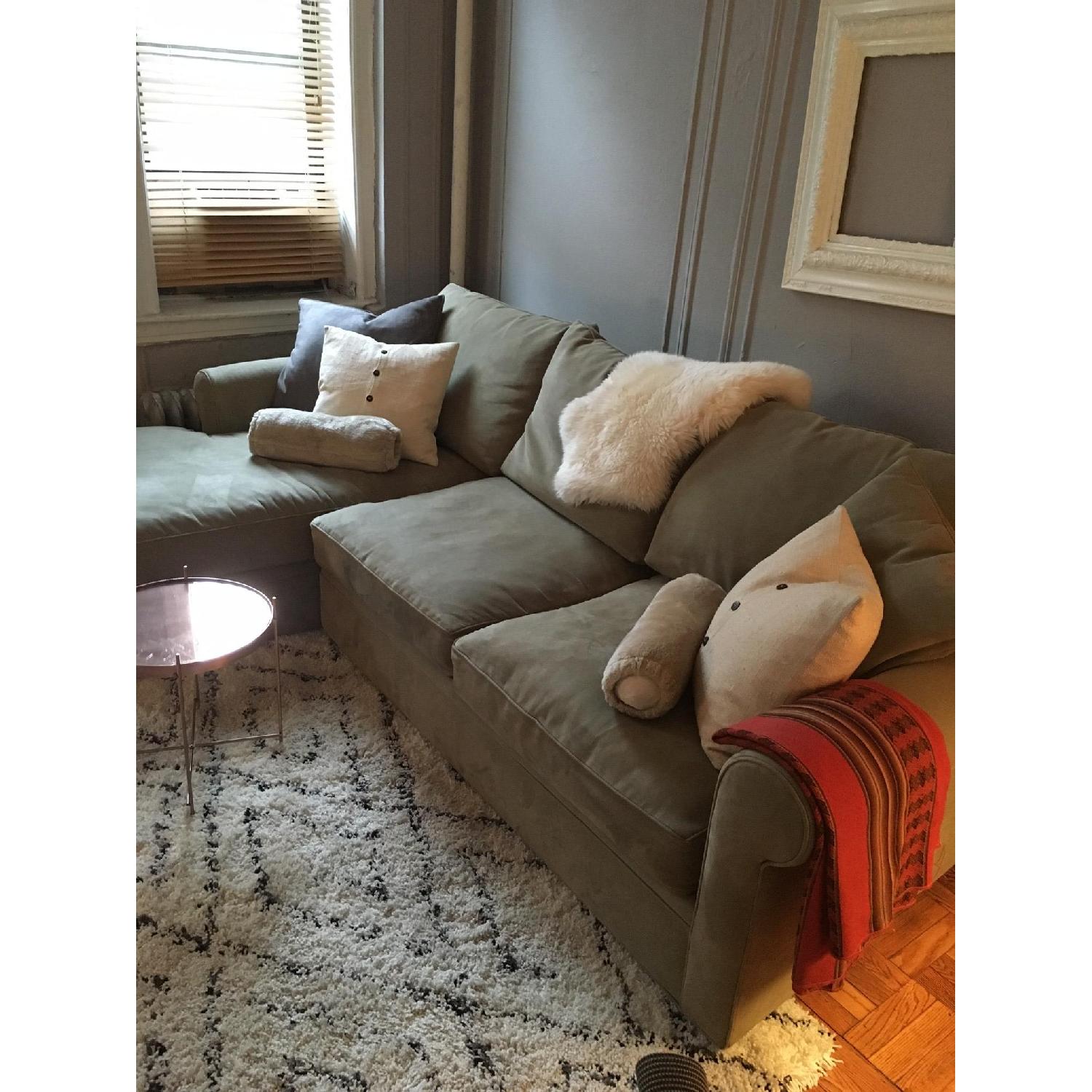Macy's Microfiber Sectional Sofa - image-2
