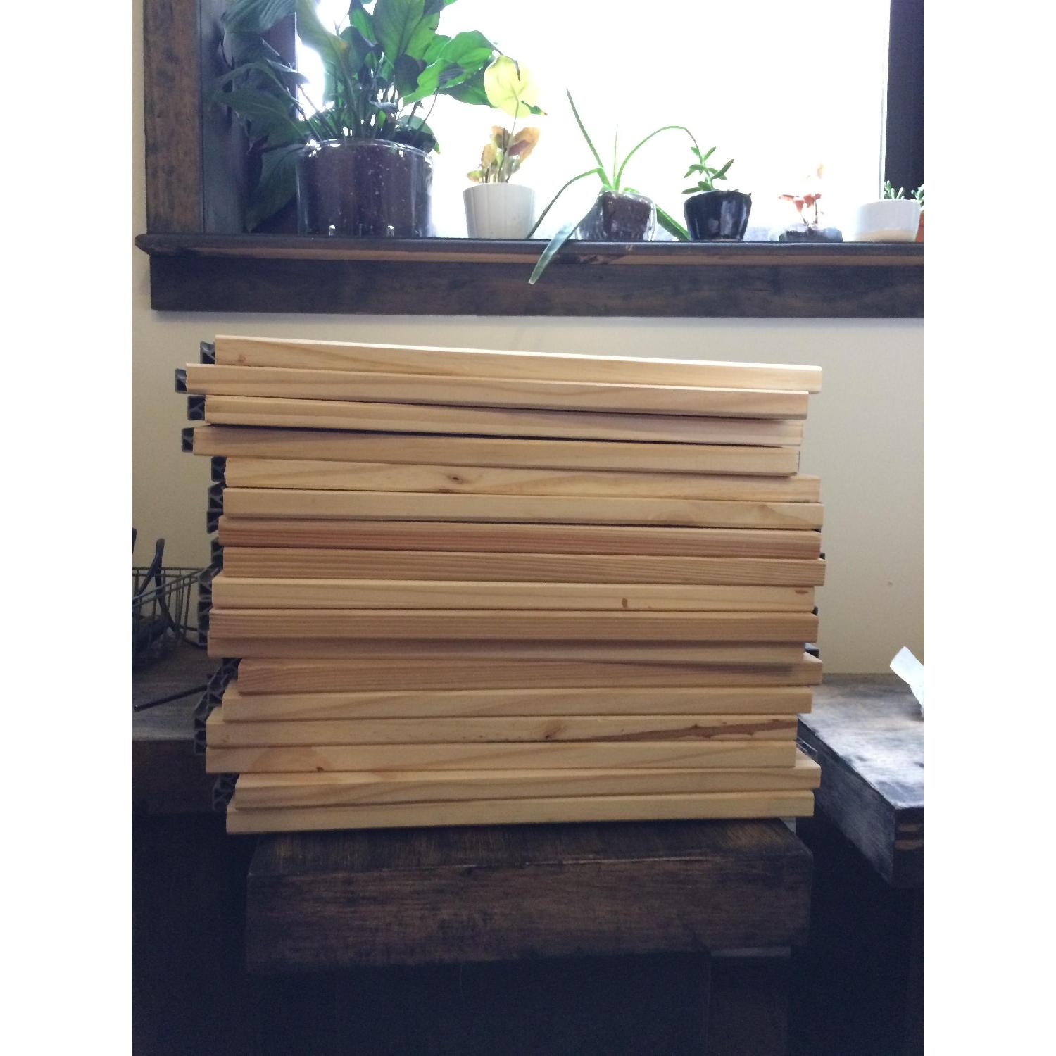 Ikea Solid Wood Shelving Unit AptDeco