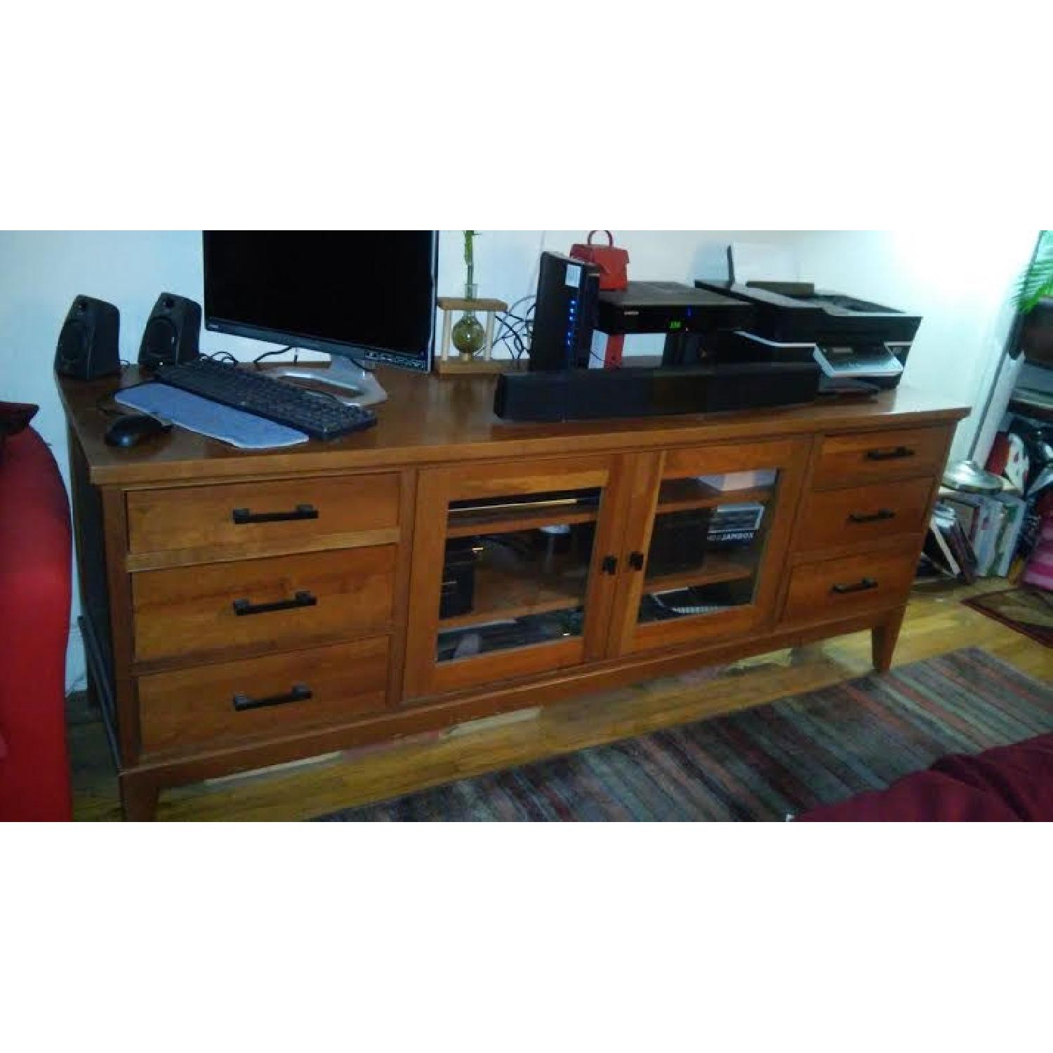 Restoration Hardware Entertainment Center AptDeco