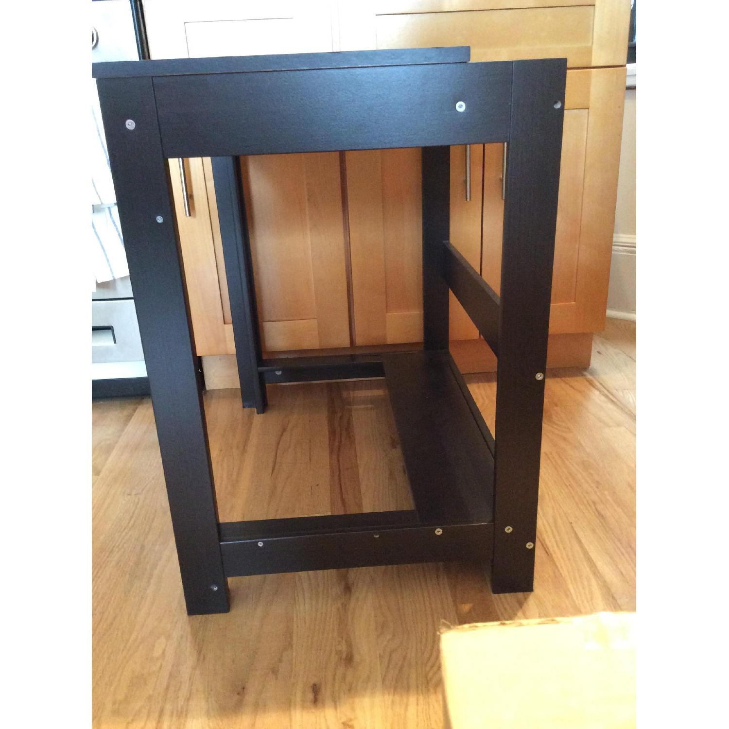 Ikea Black/Brown Desk - image-2