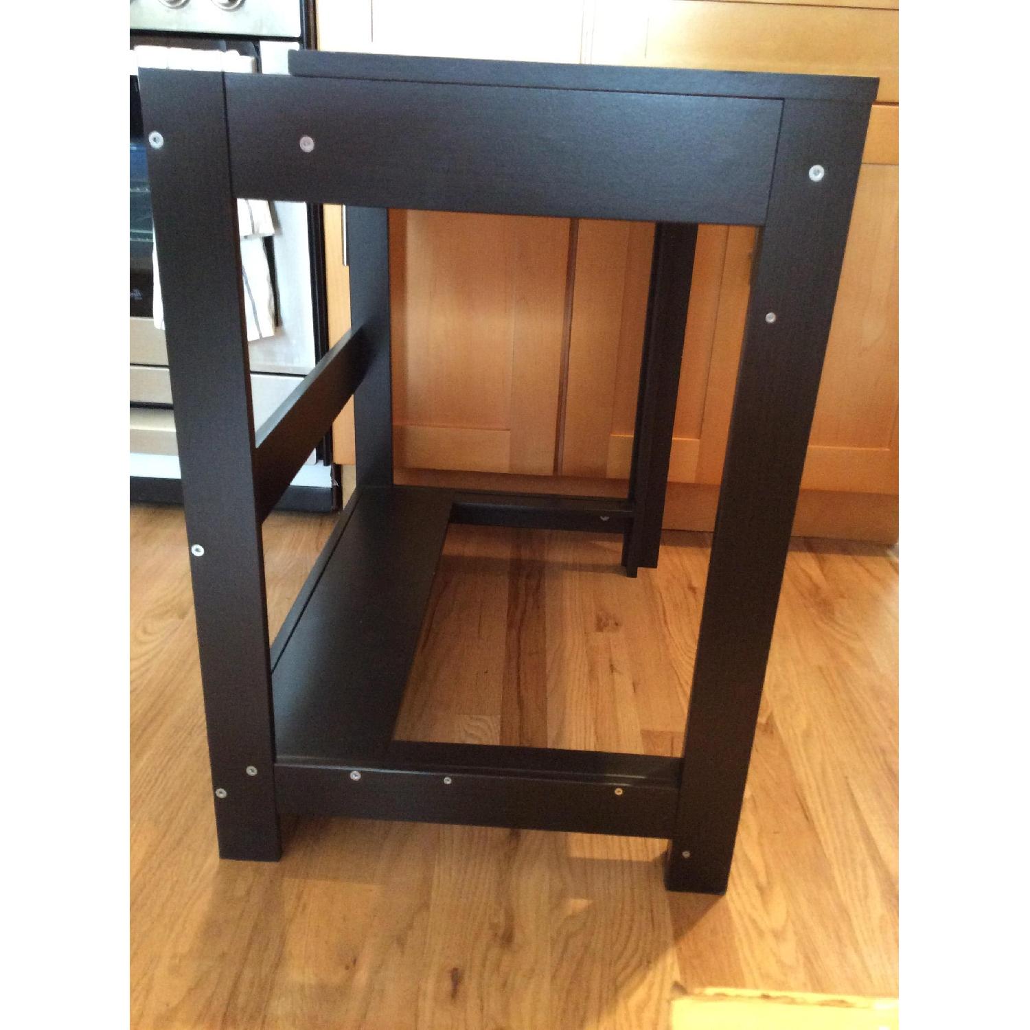 Ikea Black/Brown Desk - image-3