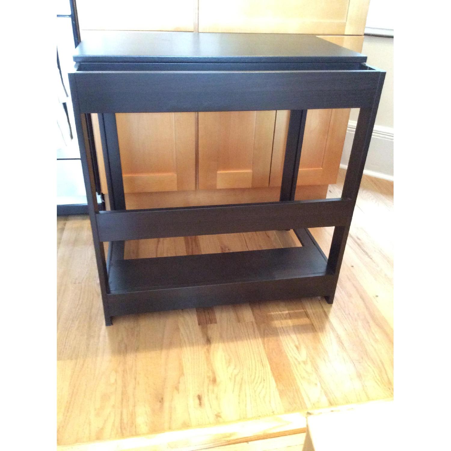 Ikea Black/Brown Desk - image-4