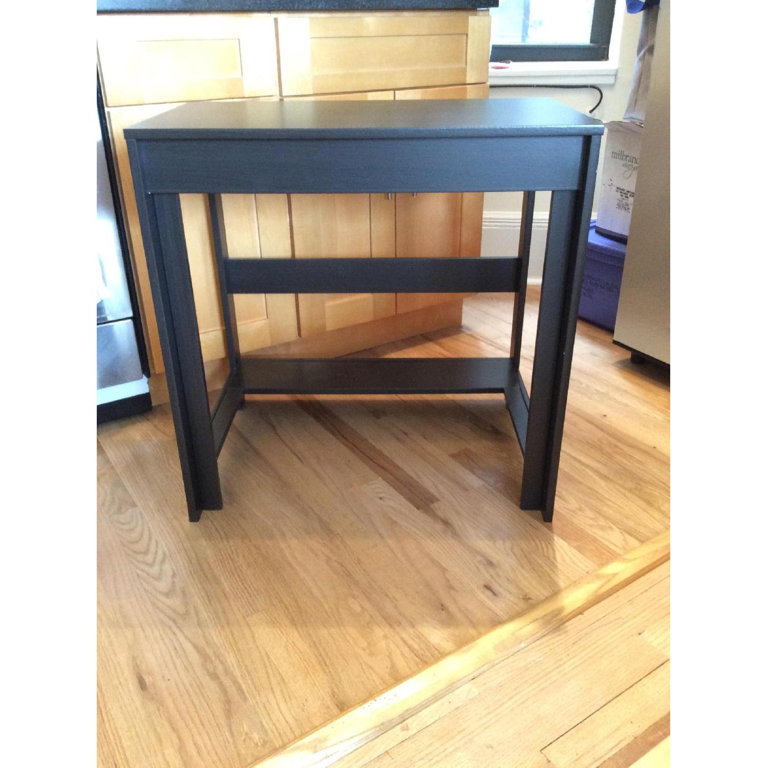 Ikea Black/Brown Desk - image-5