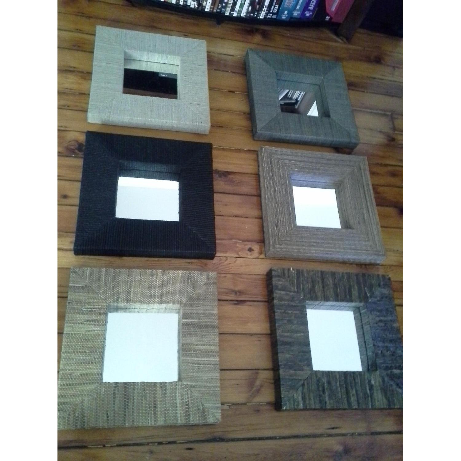 Naturalistic Earthy Design Square Mirrors - 6 Available - image-1