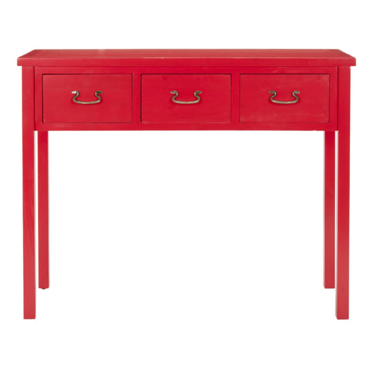 Safavieh Xyla 3 Shelf Glass Top Desk - White/Black - View #5