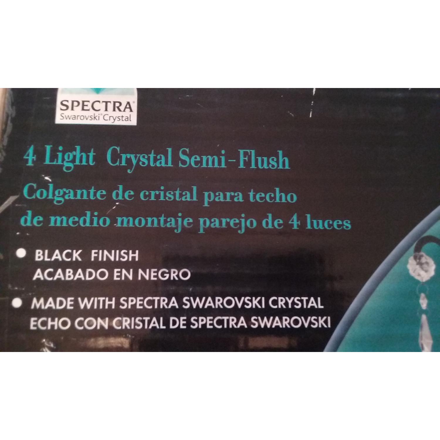 BelAir Swarovski Crystal Light Fixture in Black Finish - image-3