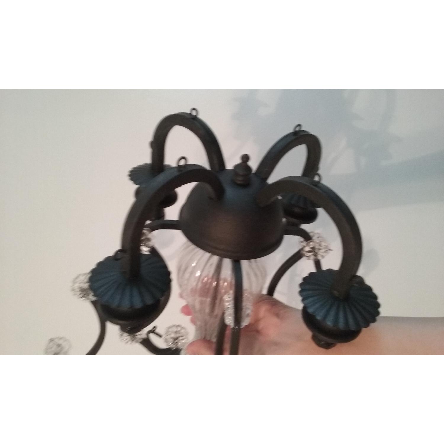 BelAir Swarovski Crystal Light Fixture in Black Finish - image-11