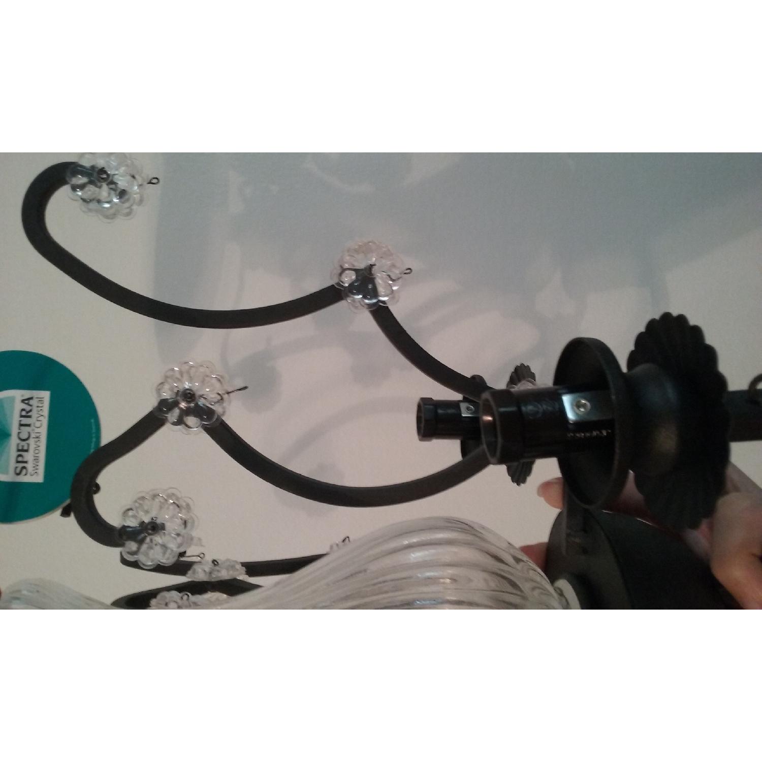 BelAir Swarovski Crystal Light Fixture in Black Finish - image-12