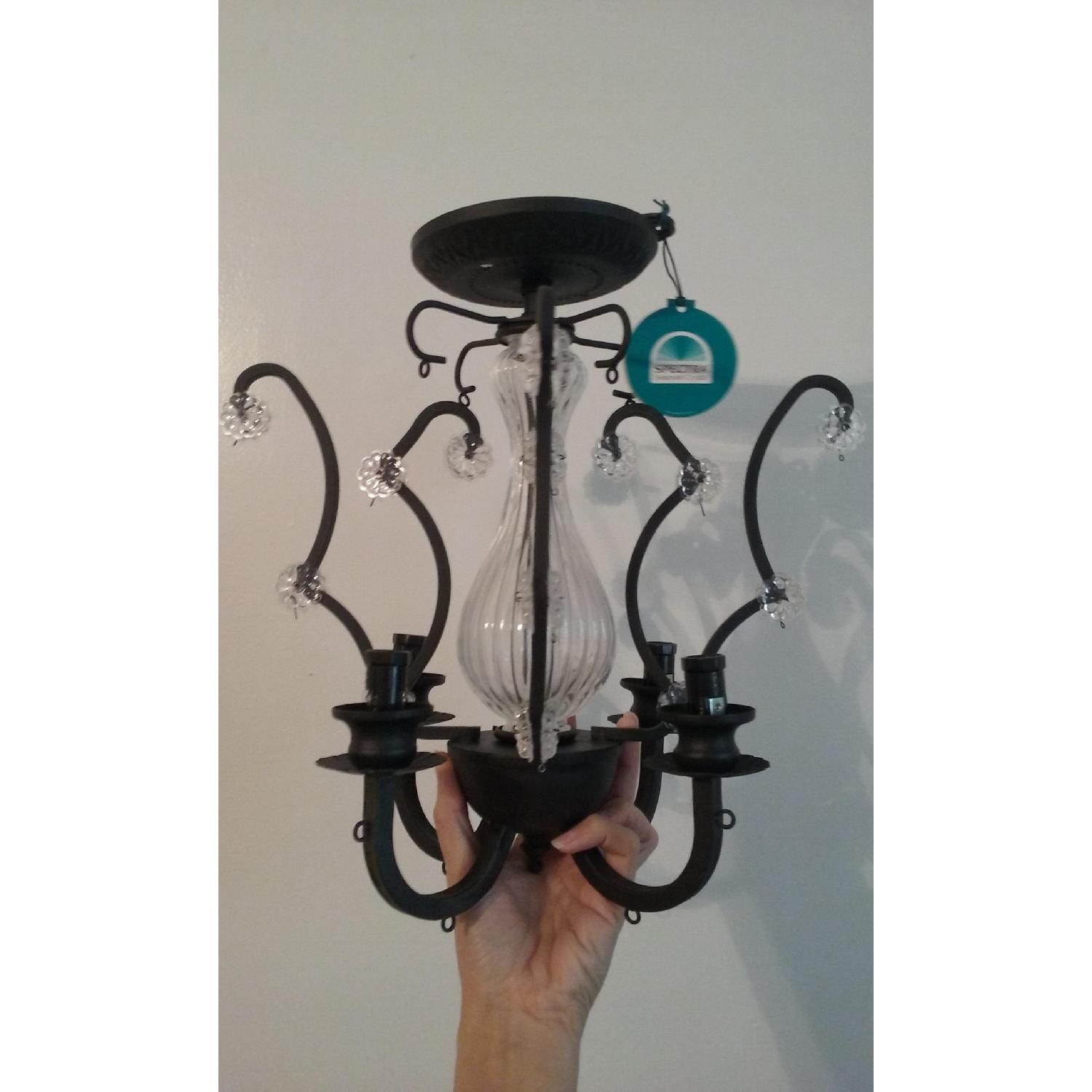 BelAir Swarovski Crystal Light Fixture in Black Finish - image-13