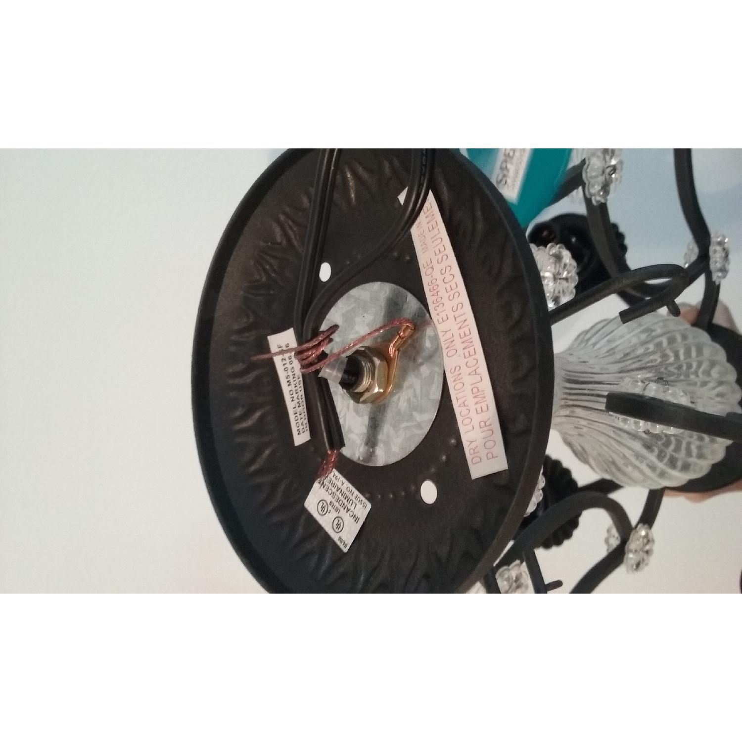 BelAir Swarovski Crystal Light Fixture in Black Finish - image-14