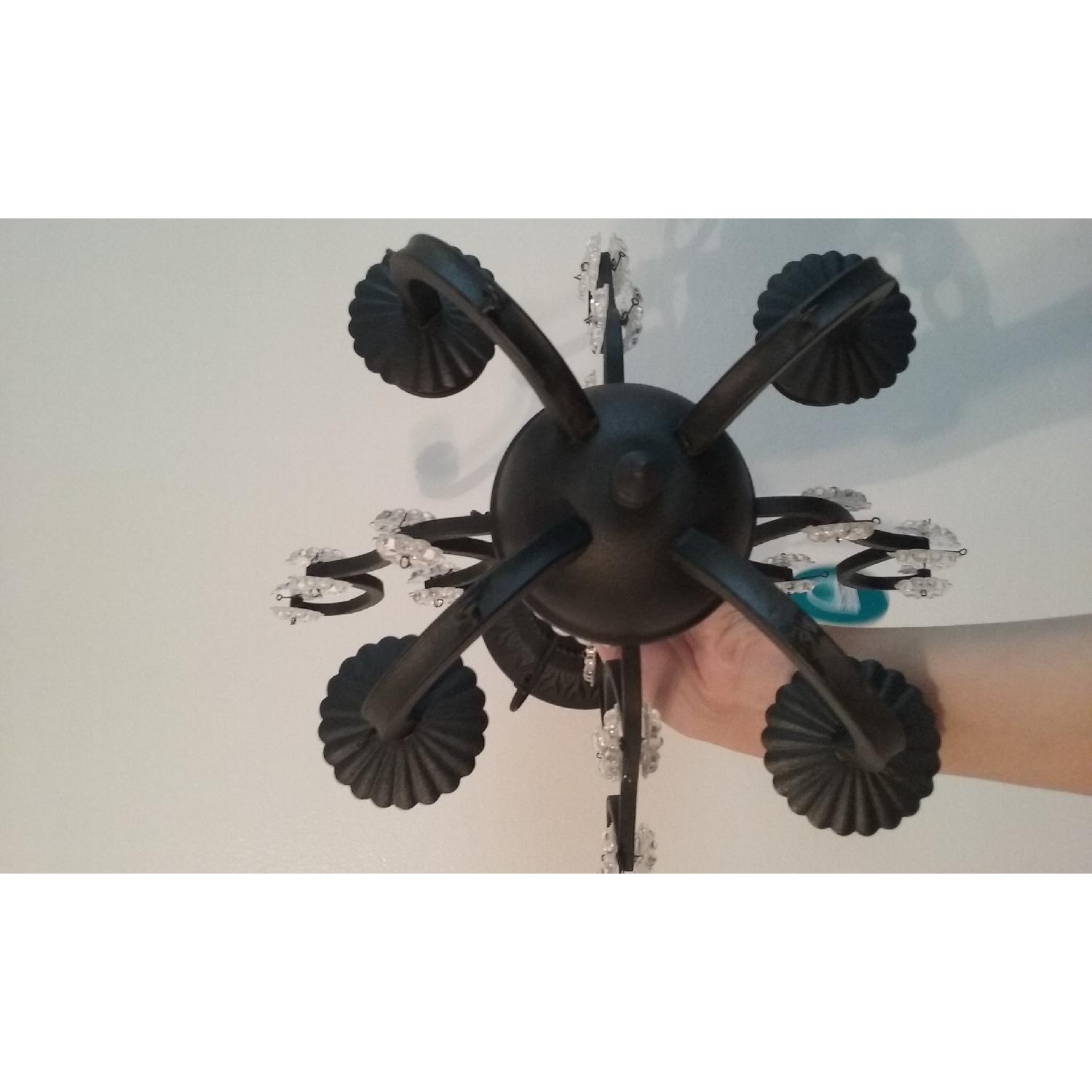 BelAir Swarovski Crystal Light Fixture in Black Finish - image-16