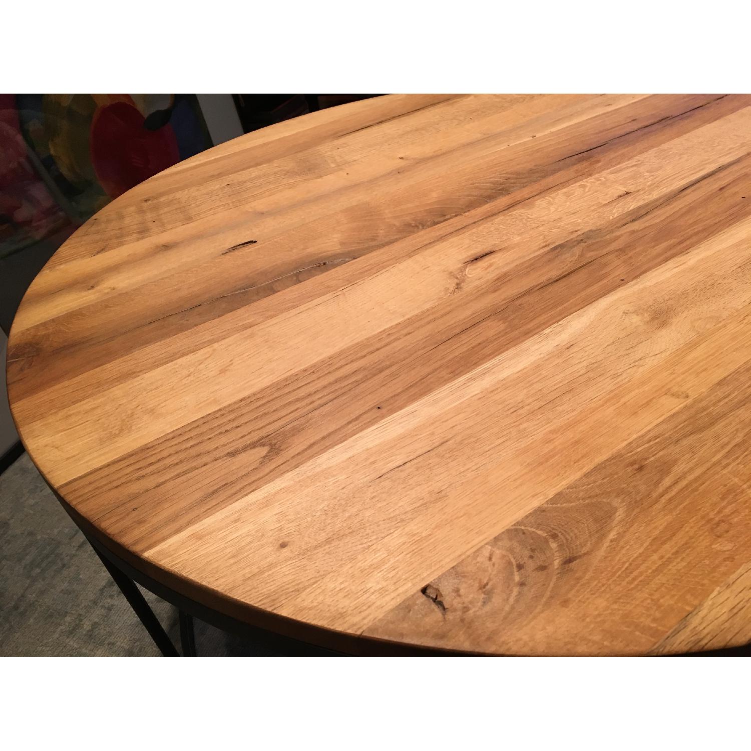 Restoration Hardware Watts Reclaimed Oak Round Coffee Table - image-4
