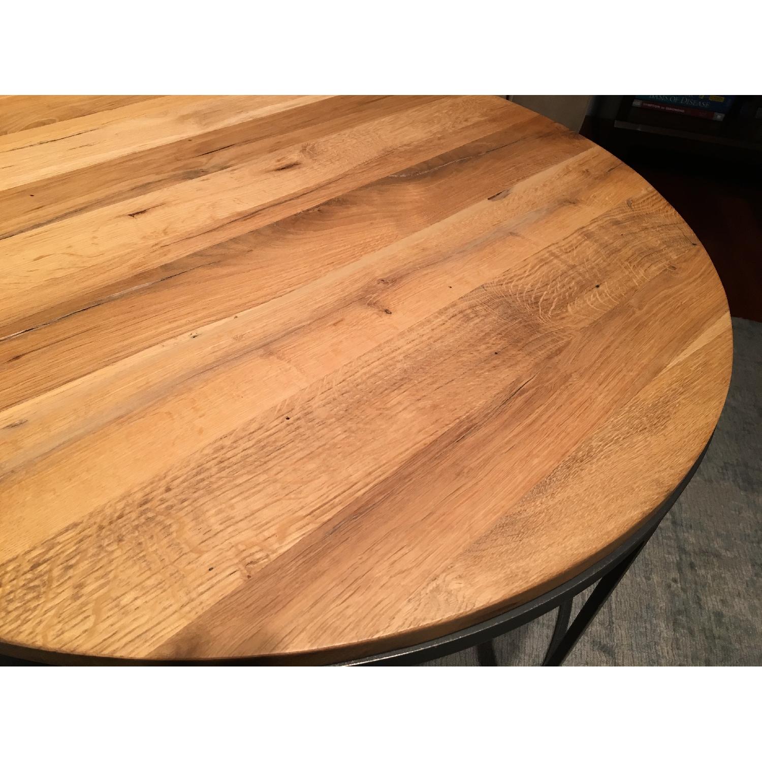 Restoration Hardware Watts Reclaimed Oak Round Coffee Table - image-6