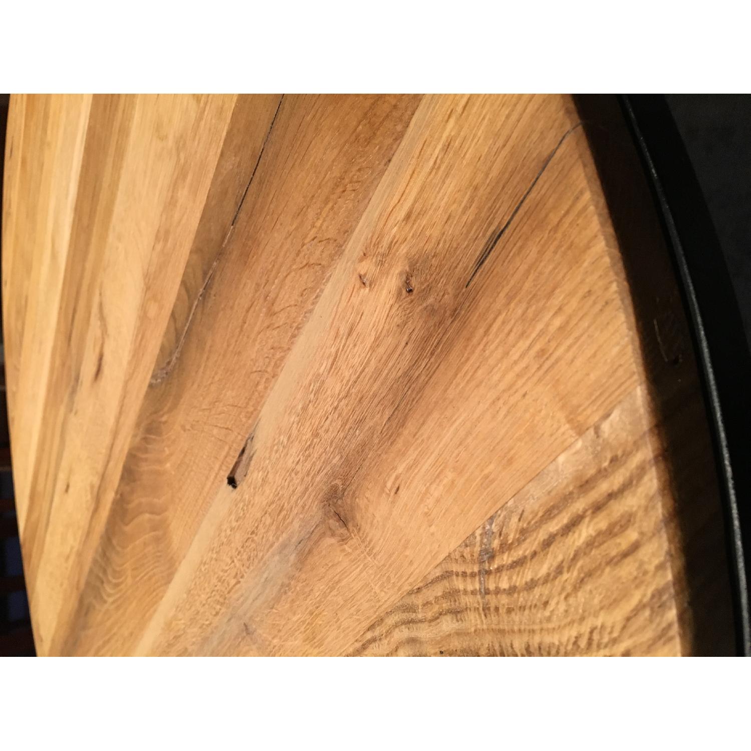 Restoration Hardware Watts Reclaimed Oak Round Coffee Table - image-7