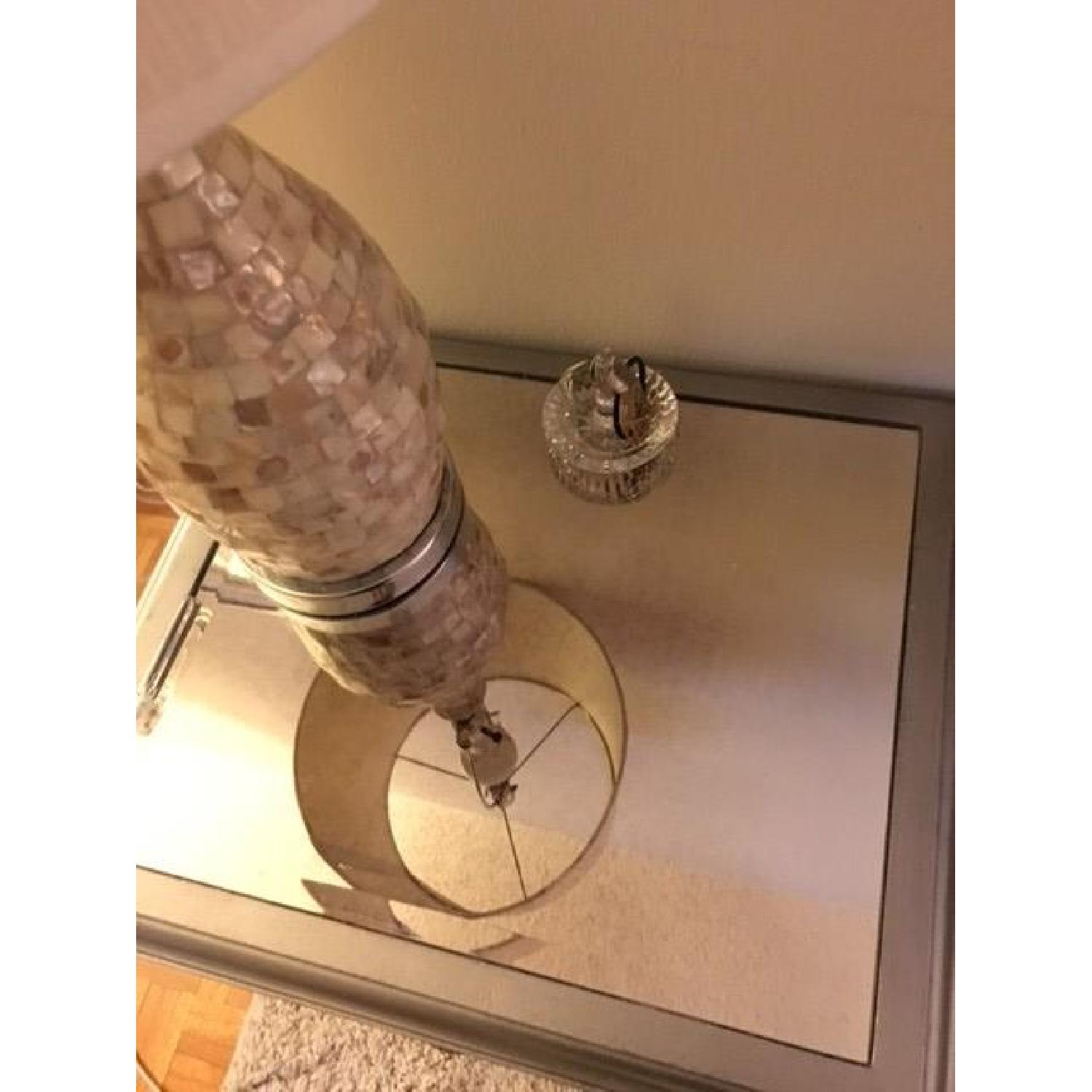 Pier 1 Hayworth Mirrored Bedside Chest in Silver - image-2