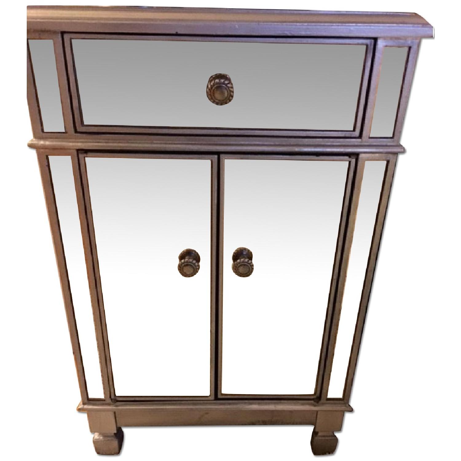 Pier 1 Hayworth Mirrored Bedside Chest in Silver - image-0