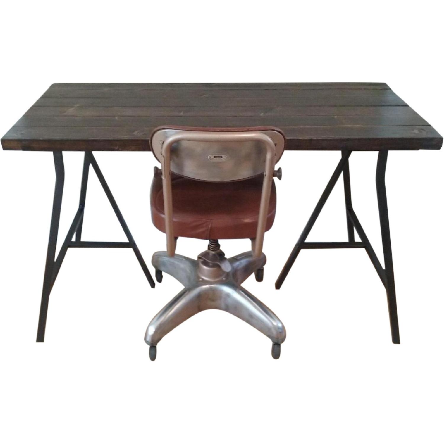 Industrial Desk & Chair - image-0