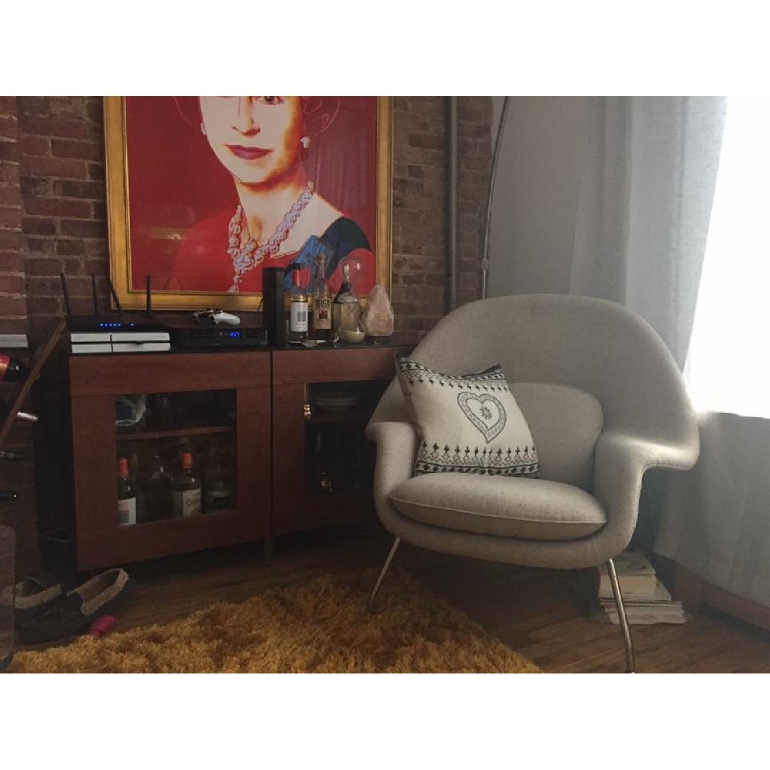 Sit Down NY Menlo Womb Chair & Ottoman - image-1