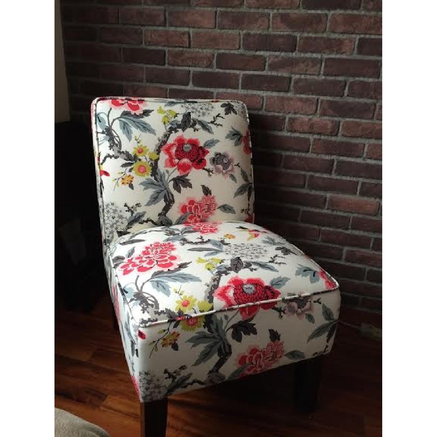 Burke Accent Print Slipper Chair - image-2