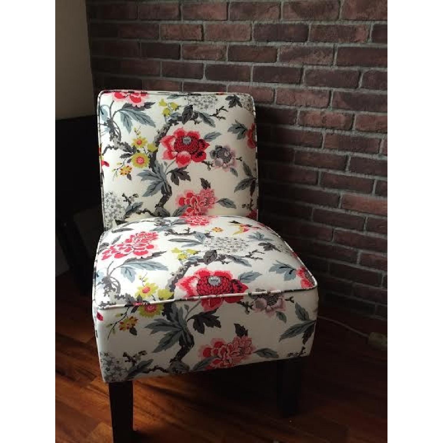 Burke Accent Print Slipper Chair - image-4