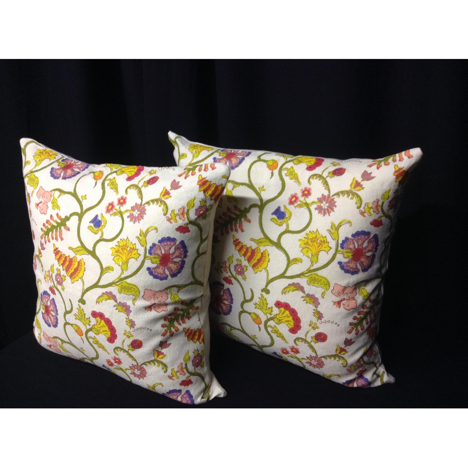 Bold Multi Colored Printed Decorative Pillows - Pair - image-2