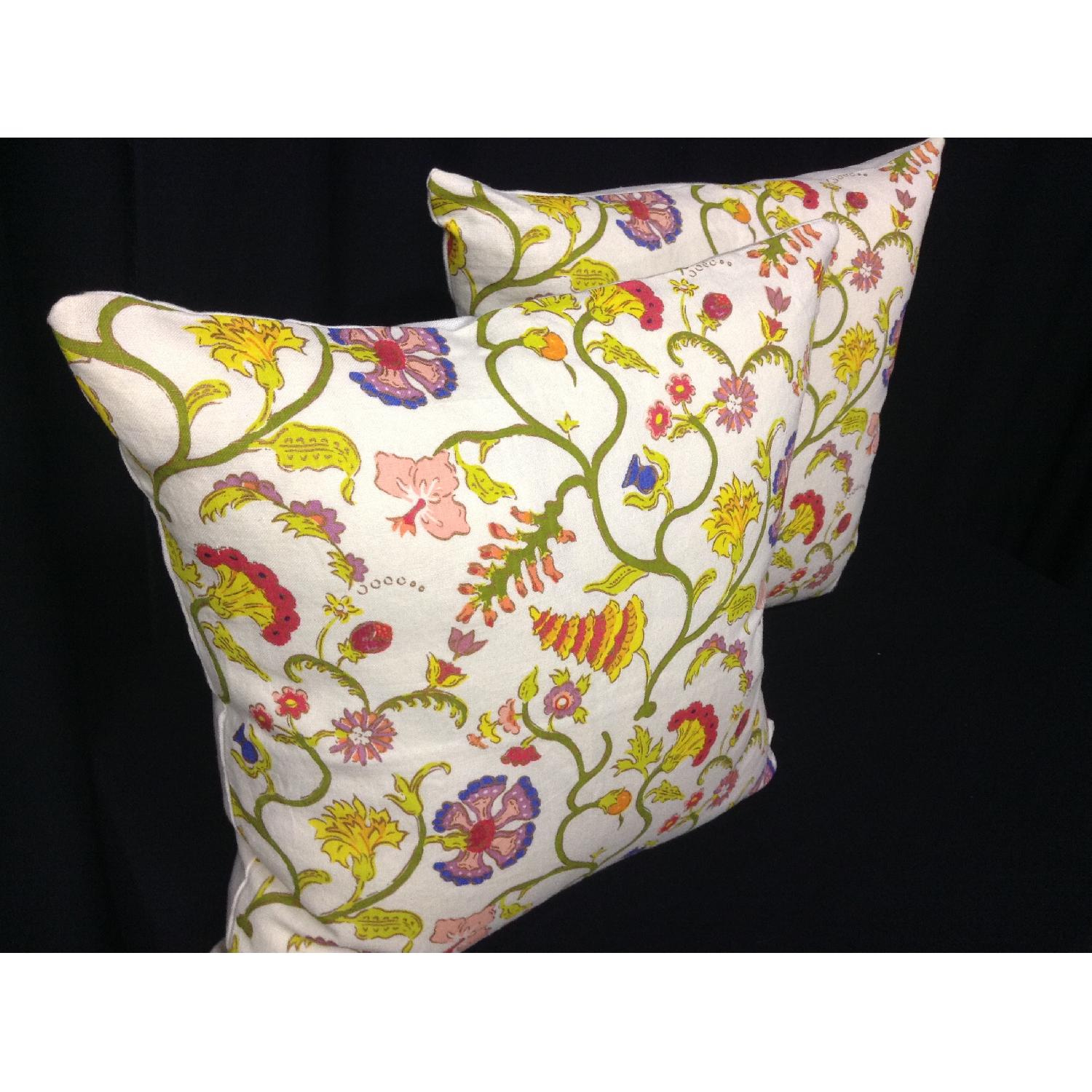 Bold Multi Colored Printed Decorative Pillows - Pair - image-3