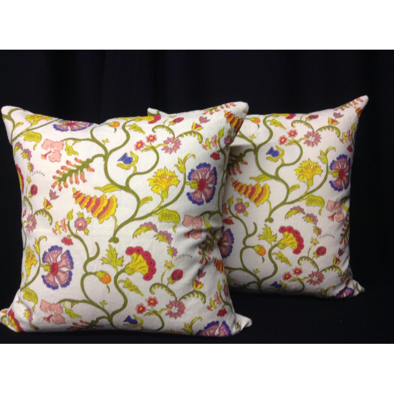 Bold Multi Colored Printed Decorative Pillows - Pair - image-5