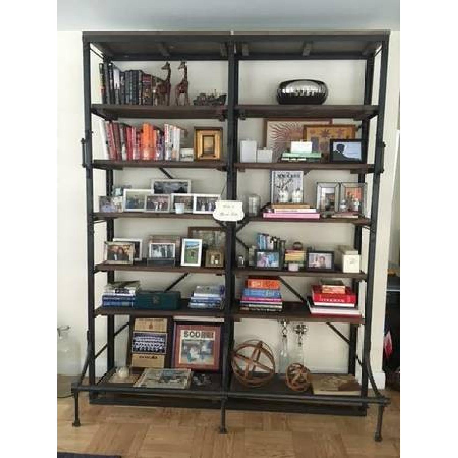 Restoration Hardware French Library Double Shelving Bookcase - image-2